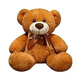 Pgsnhxj 13'' Soft Teddy Bear Stuffed Animals, Teddy Bear Plush Toy Birthday Gifts for Kids Girlfriends (Light Brown)