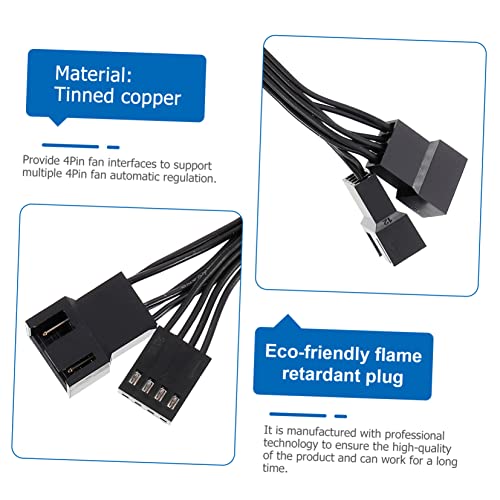 Cable divisor para ventilador CPU extensor PWM de 4 pines lote de 5 cables para chasis de PC 4