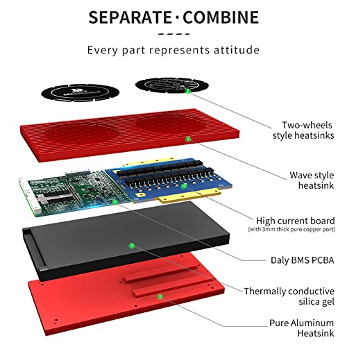 Battery Beschermingskaart 4S 8S 16S 100A-250A BMS-printplaat voor 4/8/16-serie 12V 24V 48V Li-Ion Cell Pack 18650… - Afbeelding 6