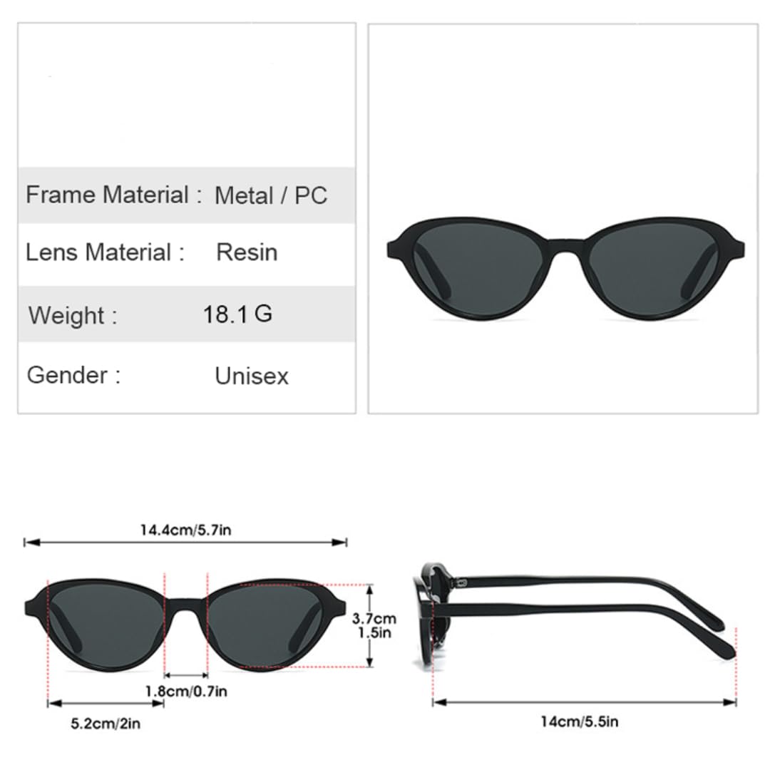 Piccoli occhiali da sole occhio di gatto, occhiali da sole alla moda da donna, occhiali retrò per uomo e donna, UV400
