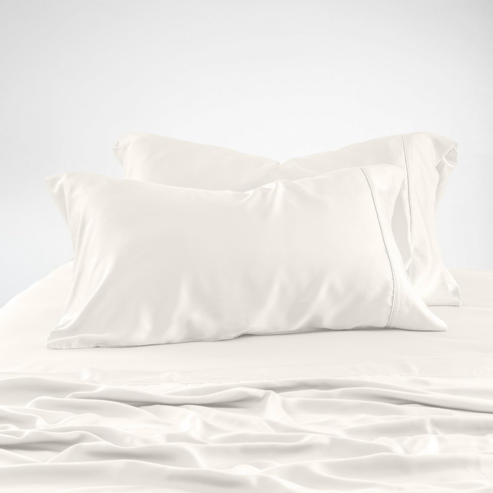 Tencel Eucalyptus Cooling Pillowcases – Queen Size Set Of 2, Hypoallergenic & Moisture-Wicking For Hot Sleepers - View #6