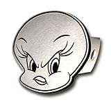 Tweety Head Brushed Aluminum Hitch Plug