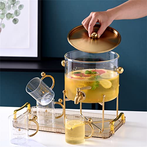 Distributeur de boisson en verre 4L pour buffets et repas - 6