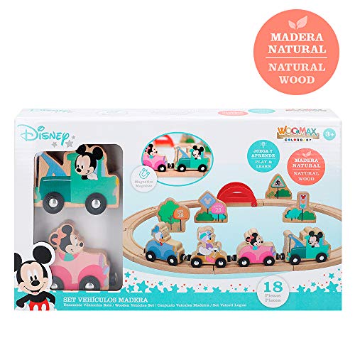 Disney Mickey Friends Train En Bois Mickey Et Minnie 48703 - vue 6