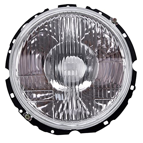BESTPRICE 1x faro principale anteriore entrambi i lati si adatta al faro H4 Compatibile con AUDI 80 B1 (80, 82), VW CADDY (14), GOLF 1, JETTA, KAEFER, LT 28-35, LT 40-55, PASSAT B1, TRANSPORTER T2