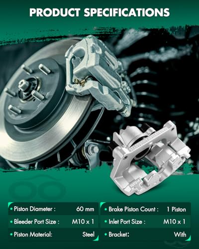 Image of SCITOO Front Right Brake Caliper With Bracket 19B2591A Compatible For Volvo For S60 2001-2007,For Volvo For S80 1999-2006,For Volvo For V70 2001-2007,For Volvo For XC70 2003-2007