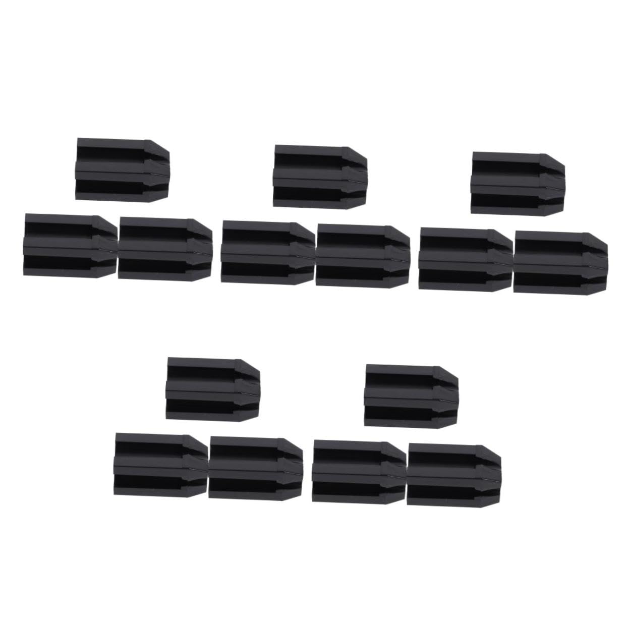 5 Series Sacapuntas De Lápiz De Maquillaje Herramienta Cosmética De Doble Para Delineador Y Único Con Recogedor Para Cosméticos Negro 3 Piezas X 5