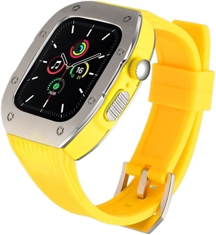 Bracelet Apple Watch Ultra 49mm anti-irritation en silicone acier