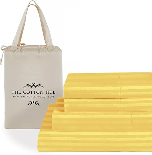 Juego de sábanas tamaño King de 6 piezas, sábanas de lujo de algodón egipcio de 400 hilos, extra suaves, bolsillo profundo para colchones de hasta