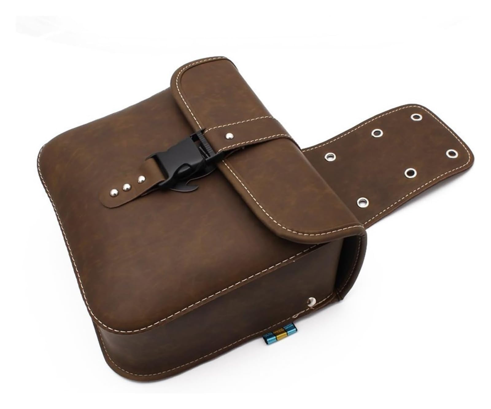 Bolsa Trasera para Motocicleta para Bolsa Cola Sillín Motor Bolsa Motocicleta Bolsa Motocicleta Bolsa Herramientas Laterales Equipaje Motocicleta Bolsa Sillín Cuero PU