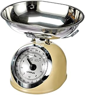 G3Ferrari Aska Mechanical Kitchen Scales - All metal construction - Ivory / Chrome finish