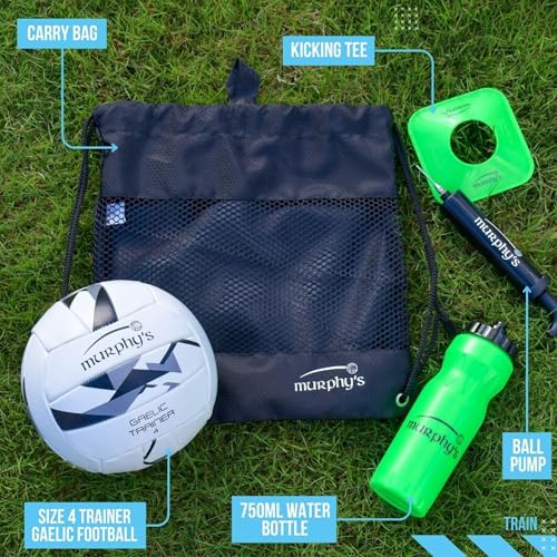 Murphy's Gaelic Football Trainer Set, Size 4 Ball, Kicking Tee, Water Bottle, Pump and Mesh Bag - Image 4