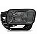 AKKON - For Smoked 09-12 Dodge RAM 1500/10-18 2500 3500 Bumper Fog Lights Pair w/Bulbs, Bracket Replacement