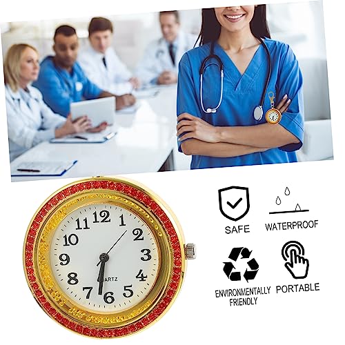 WOFASHPURET 1 PC Zakhorloge Kinderen Horloge Diamanten Horloge Verpleging Clip Horloge Relojes Para Hombre Horloge Met Tweede Heren Horloges Mannen Horloges Draagbare Horloge Oudere Revers - Afbeelding 3