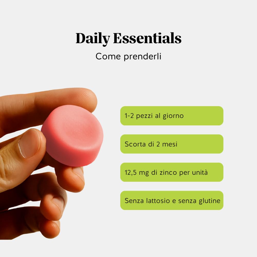 Zinco 25mg Gummies - Contribuisce a capelli, unghie e pelle normali, supporto immunitario e funzione cognitiva - 60 Pezzi (2 mesi) – Senza Zucchero, Vegane – Bears with Benefits
