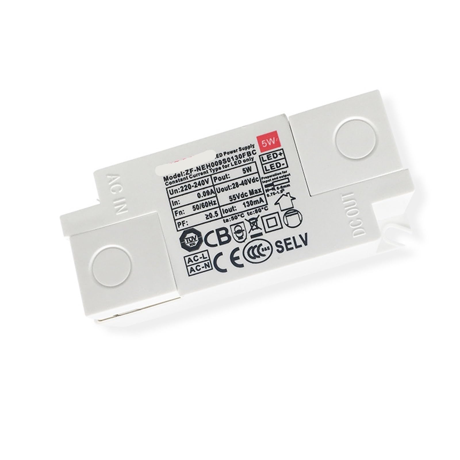 Alimentation LED sans scintillement 5W pour un confort visuel