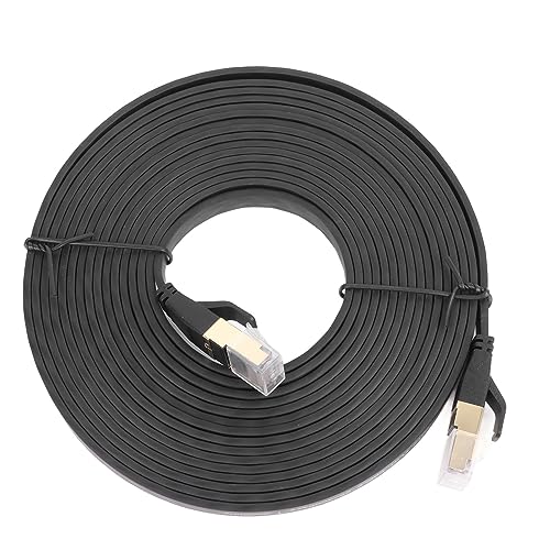 5m Cat 8 Ethernet Cable, 16.4ft 40Gbps Professional Internet Cord, RJ45 Crystal Head Category 8 Network Cable with Flat Design, Double for PC