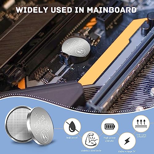 Wanzelonyo Cr2032 Battery Cr2032 3V Lithium Button Cell 230Mah 200 Count #TOP2