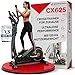 Sportstech CX625 Crosstrainer für Zuhause, Ellipsentrainer mit 32 Widerstandsstufen, 15 kg Schwungrad, leises Magnetbremssystem, LCD Display, Pulssensor, Crosstrainer bis 120 kg