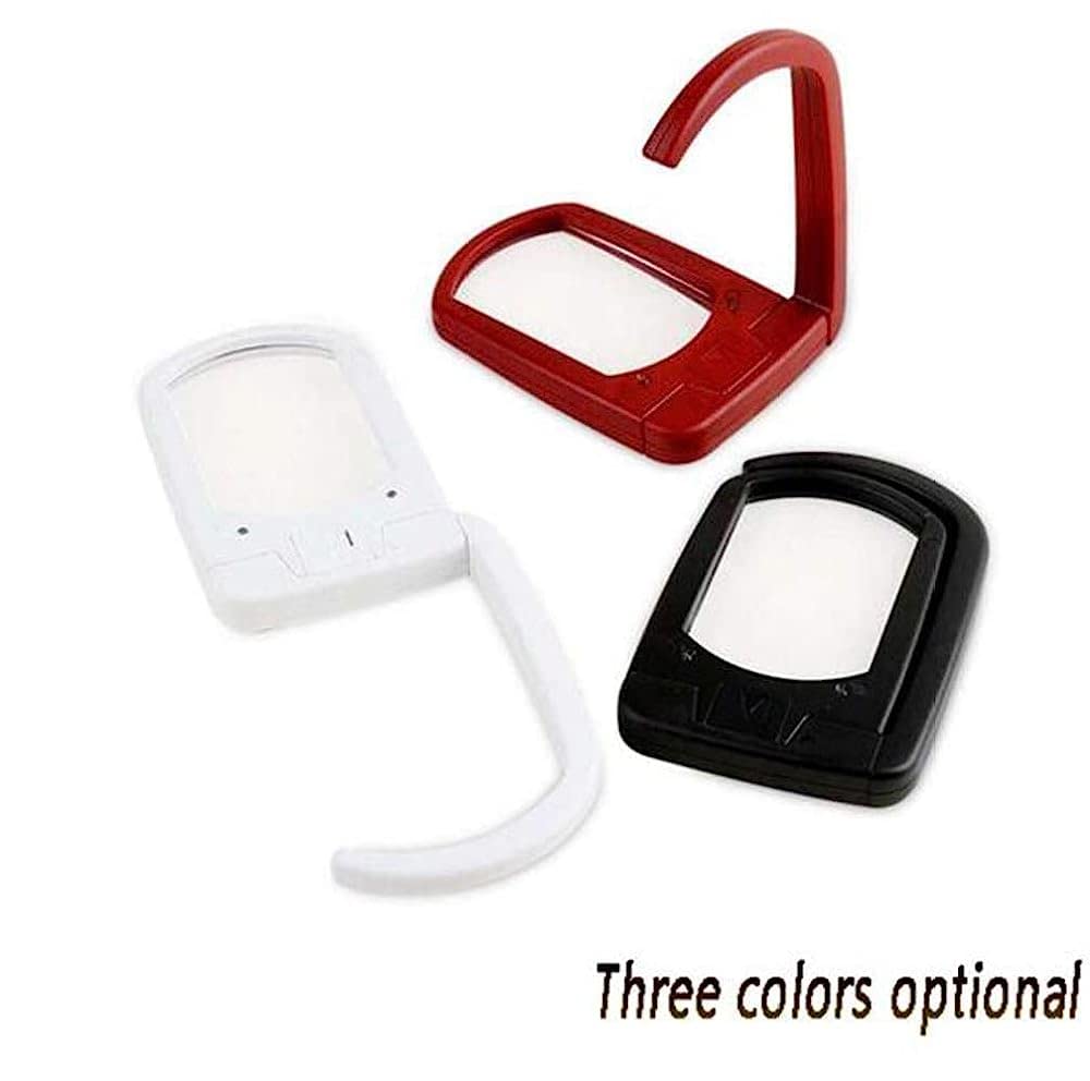 Lupas, Lupa con Lente de Aumento 3X y luz LED, Ideal para Libros, joyería, Examen de Monedas, mapas y periódicos.