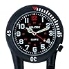 Klox Black Clip on Carabiner Belt FOB Watch for Doctors Nurses Paramedics Chefs #1