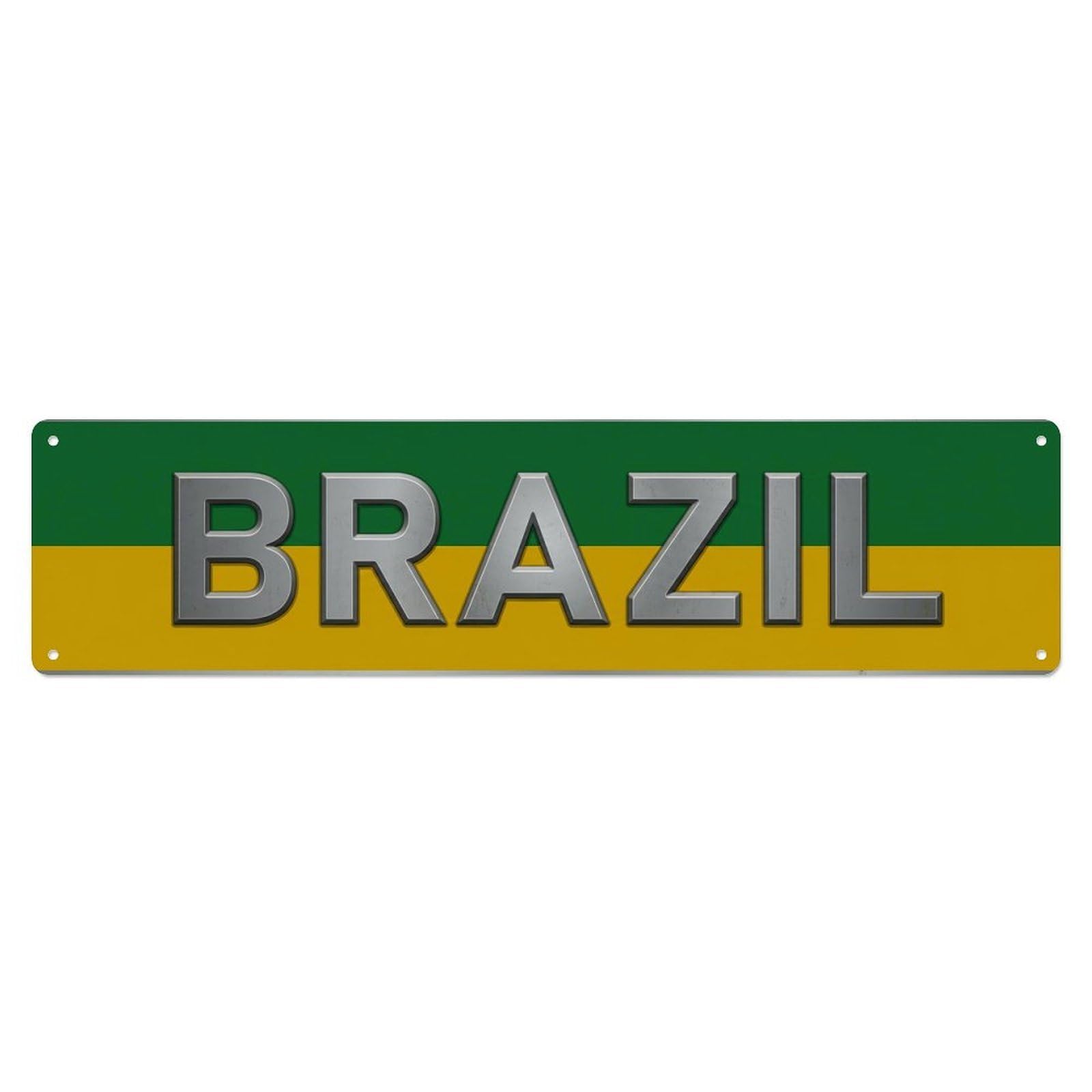Brazil Vintage Metal Sign Design Metal Tin Sign