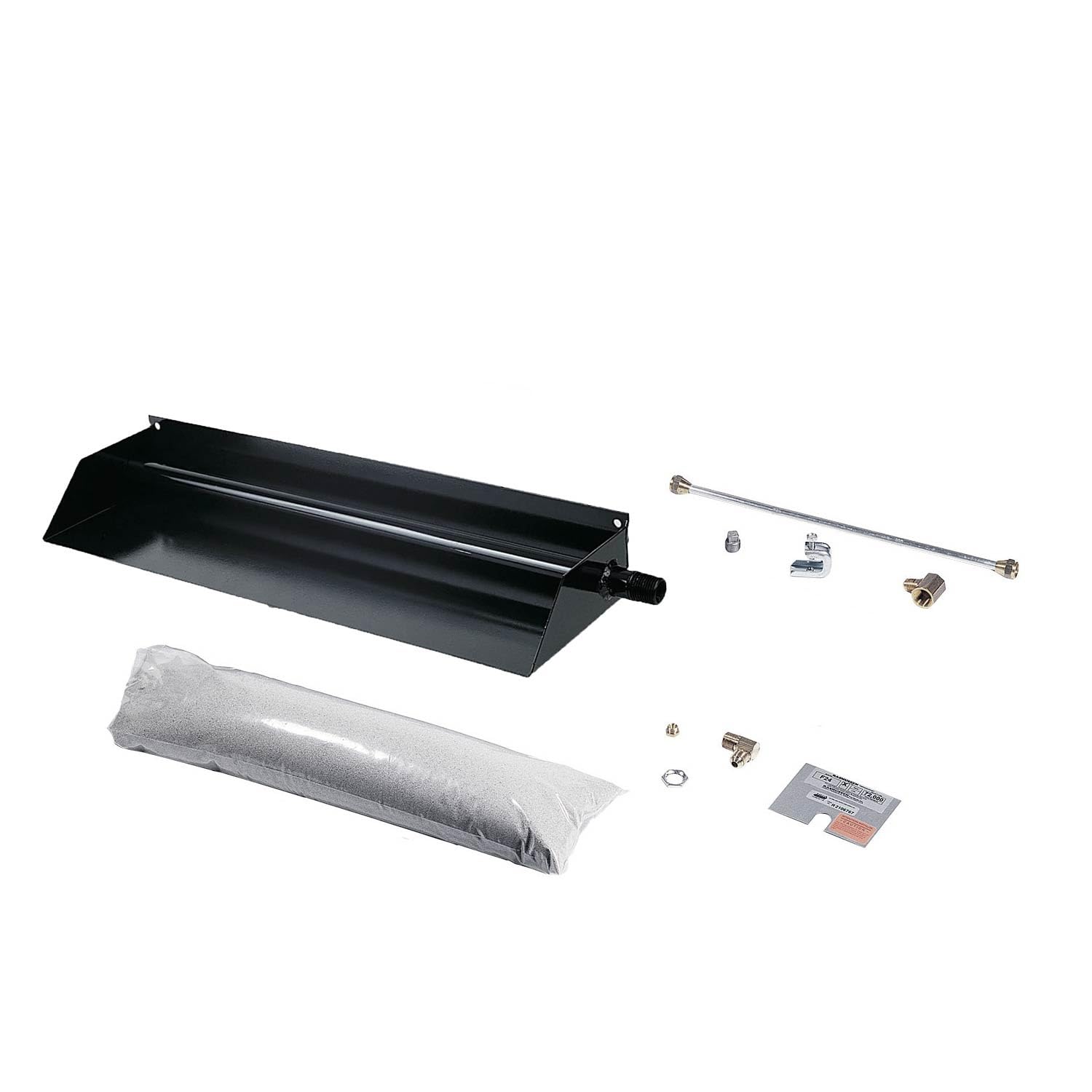 Rasmussen Flaming Ember Vented Fireplace Burner Kit (F20-N), Natural Gas, 14.375-Inches