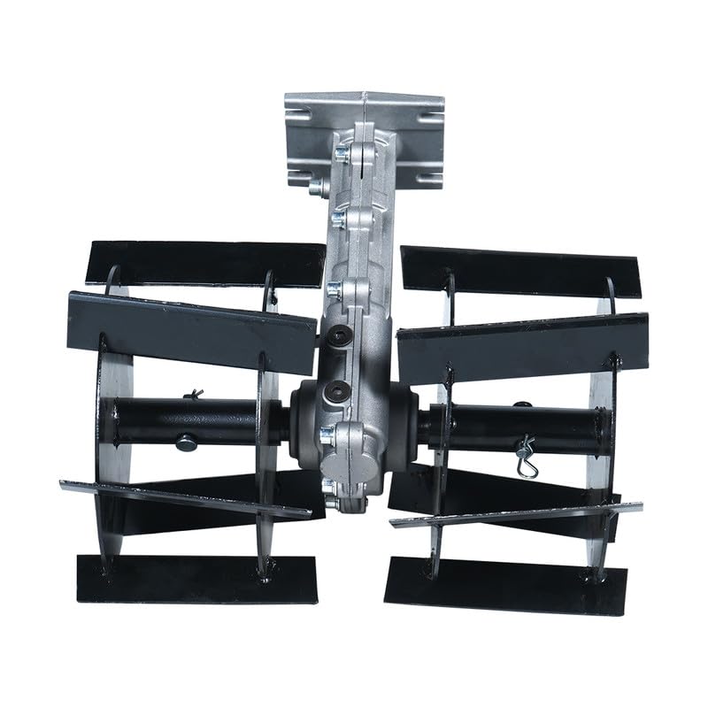 Balwaan Cross Type Tiller Attachment for Back Pack Brush Cutters | 26 mm Shaft Size | 12-inch Working Width | Remove Unwanted Weeds | Weeding in Fruits and Vegetables