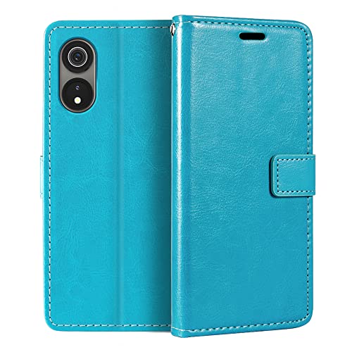 Capa para Cubot P60, capa flip magnética de couro PU premium com suporte para cartão e suporte para