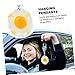 Homoyoyo 10pcs Poached Egg Keychain Charms Handmade Pendant Decor for Bags Stylish Diy Accessories All Occasions