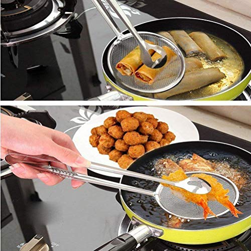 K.B.SALES Stainless Steel Filter Spoon and Clip New Design Kitchen Fried Gadget