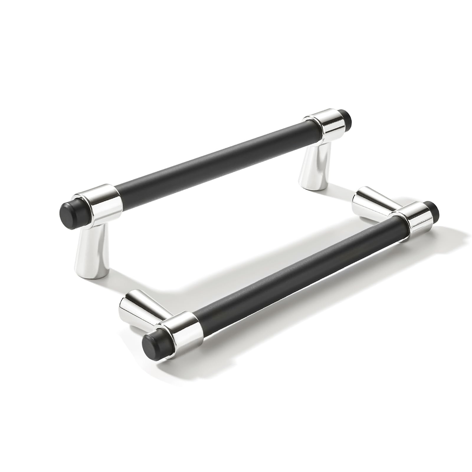 KHTUMEWARE-KHMKL Polished Nickel Cabinet Pulls CTC 4 in (102 mm) 5-Pack