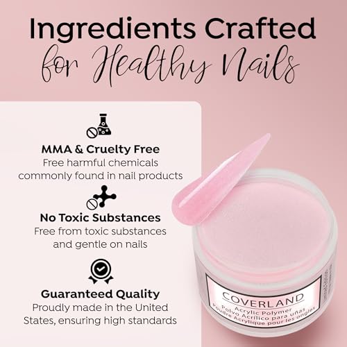 Tones Coverland Acrylic Nail Dip Powder - Long Lasting Formula