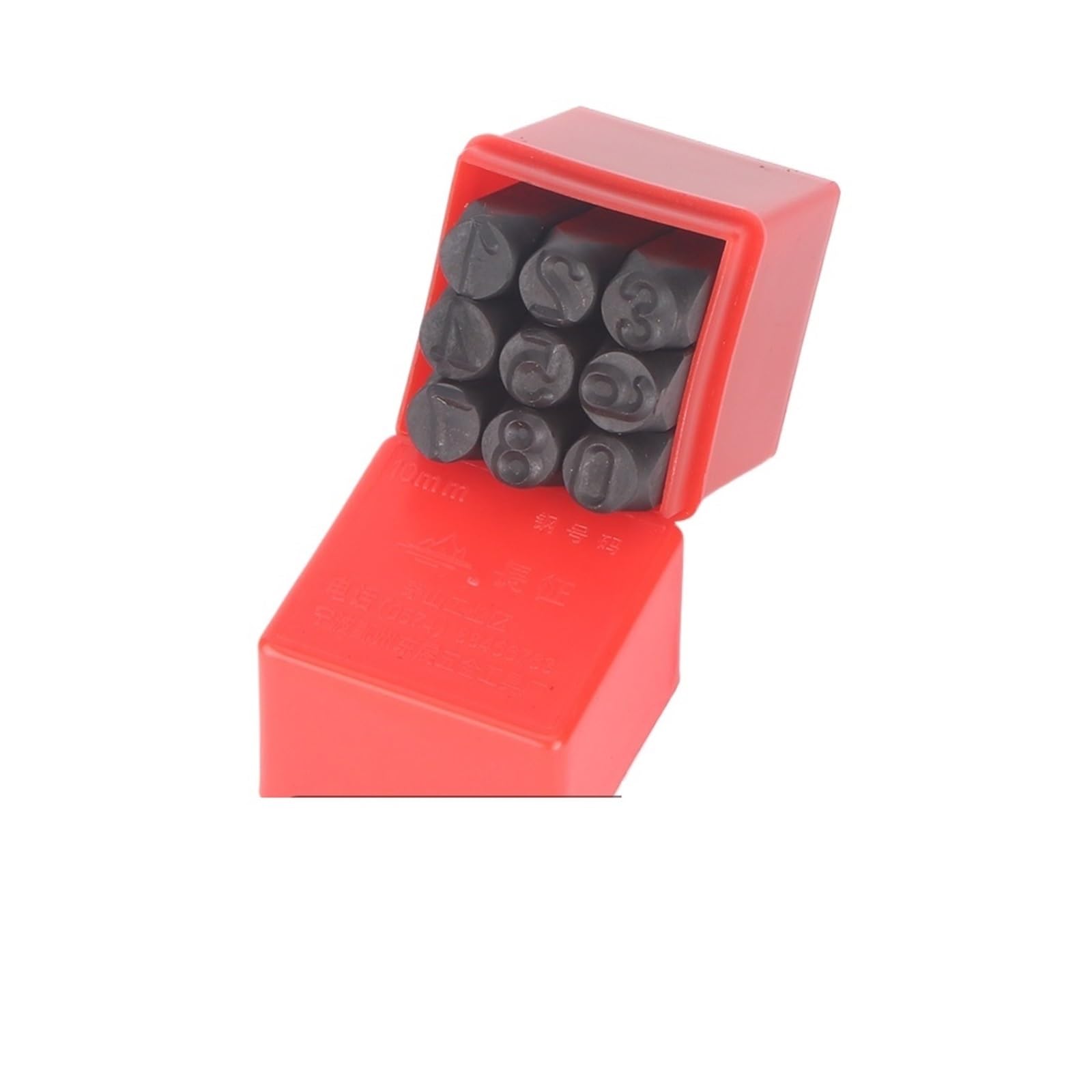 Leather Letter Stamp Set 8/10/12.5mm Alphabet Stamp Set Number & Letter Stamping Punch Kit Steel Die Embossing DIY Jewelry Leather(10mm Numbers)
