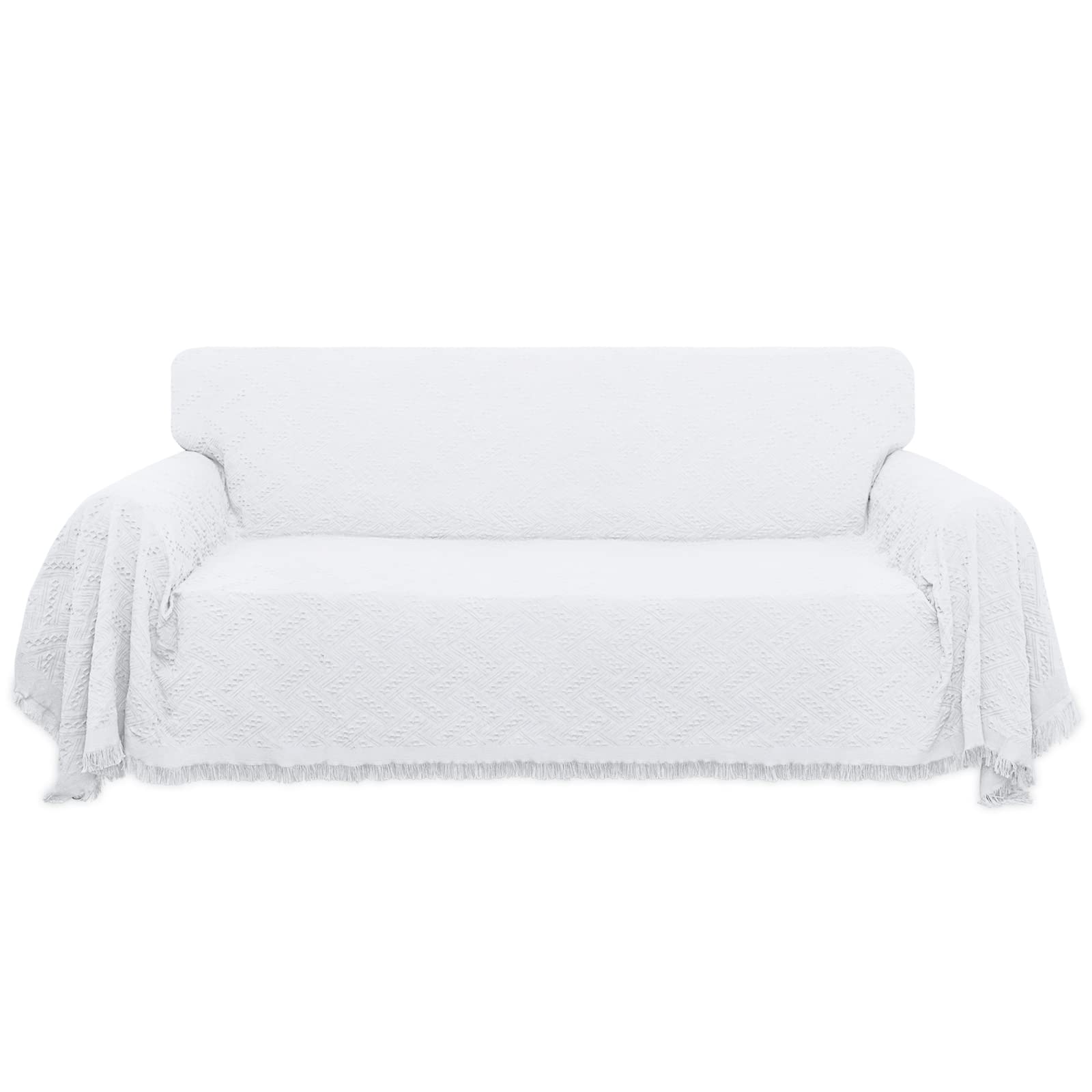 EasyGoing Geometrical Jacquard Sofa Cover, Couch Covers for 3 Cushion