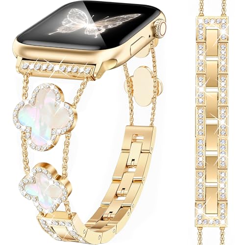 Bracelet trèfle Apple Watch pour remplacer le silicone par un style habillé