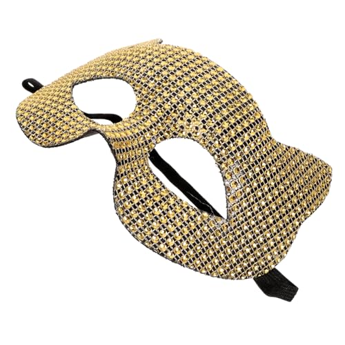 Masque chat doré pour créer un costume de carnaval unique