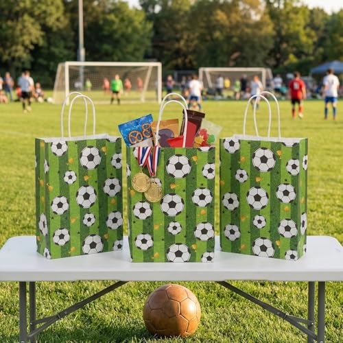 Bolsas de papel verde plegables para evitar roturas en tus compras 7