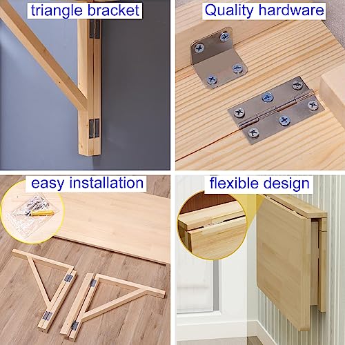 Table pliante murale Bauderie bois solide pour optimiser une petite pièce détroite