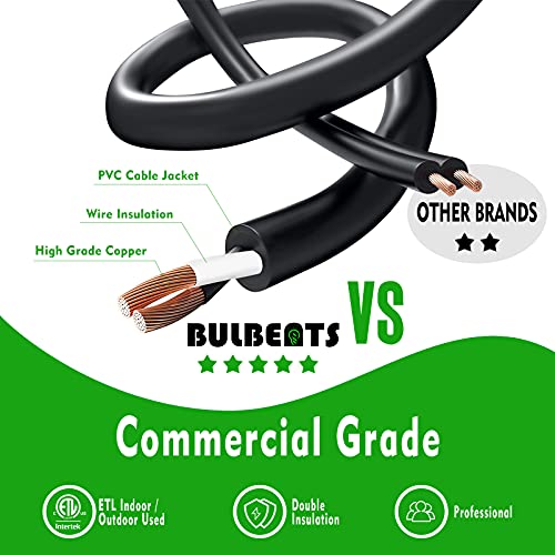 Bulbeats 3H 2022 Update 48Ft Led Outdoor String Lights thumb #2