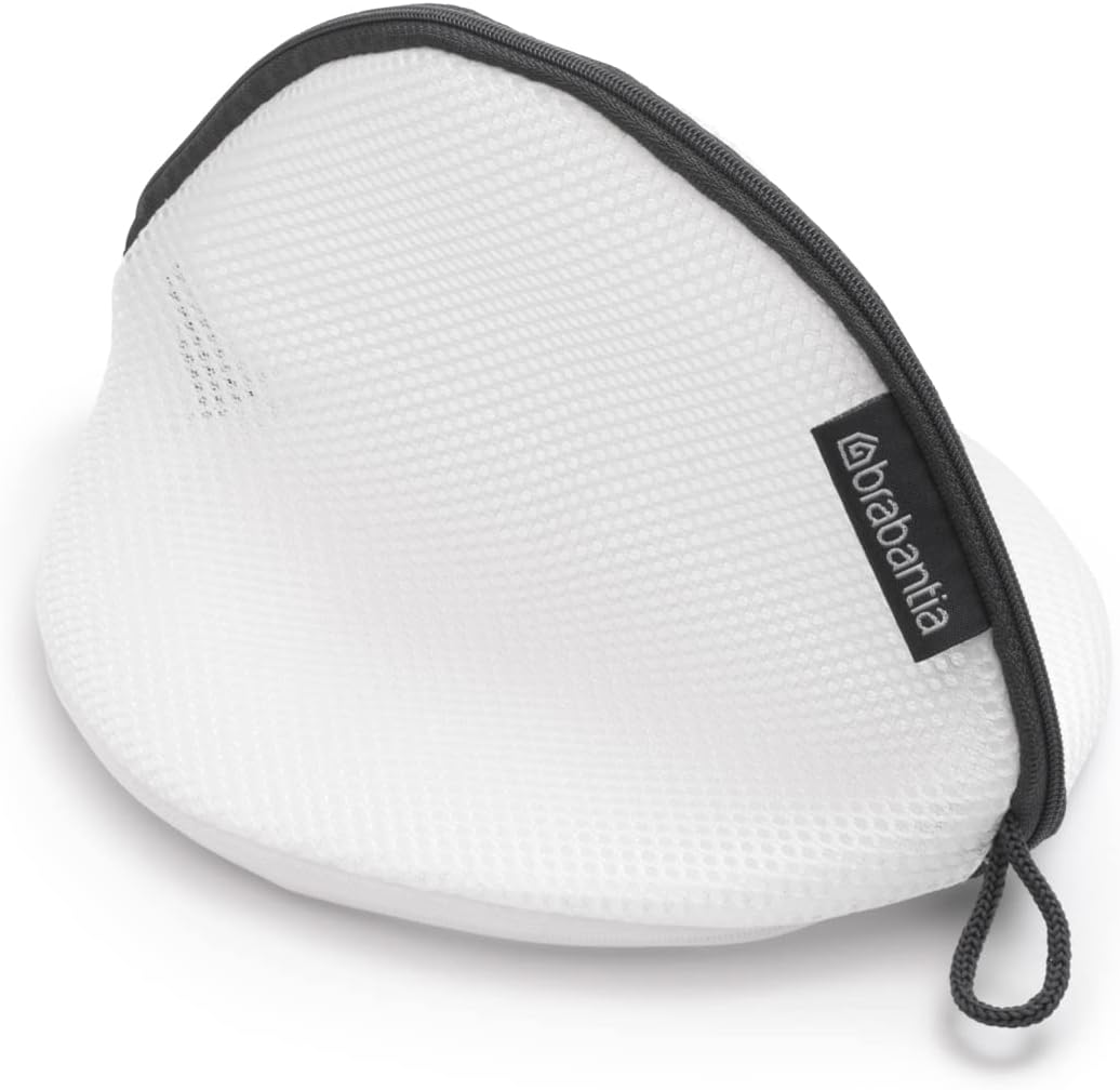 Washing Bag Bra - Protective Mesh Laundry Bag - for your Delicates - Easy to Use Zipper - Special Pull-Tab Cover - Made of Strong Mesh - Laundry Essentials - White - 15.5 x 26.5 x 1.5 cm