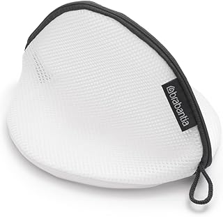 Brabantia Mesh Zip Up Laundry Bra Bag (White) for Washing Machine Delicates, Organizer Travel Bags