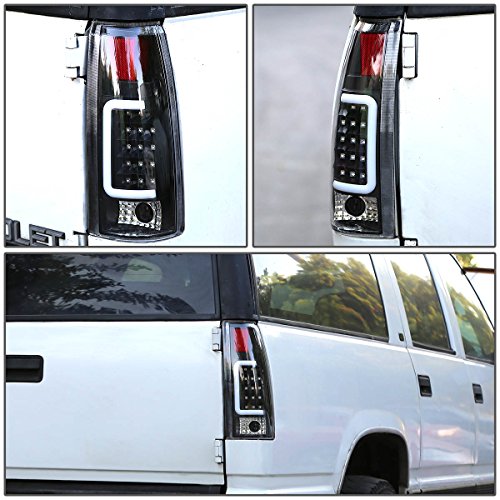 Dna Motoring Tl-C10-Led-3D-Bk-Cl Led 3D Tail Light Assembly Driver & Passenger Side [Compatible With 99-00 Escalade / 92-94 Blazer / 88-99 C1500-3500 ] #TOP7
