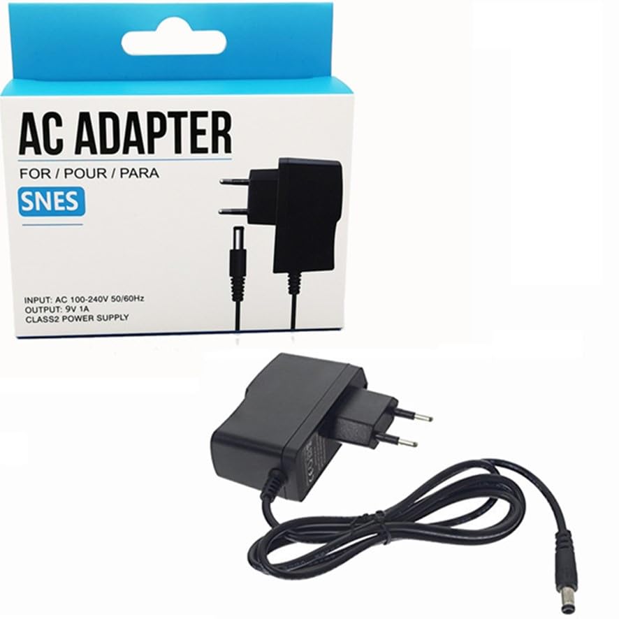 Fuente de alimentacion para Nintendo Nes Super Snes pared transformador cargador