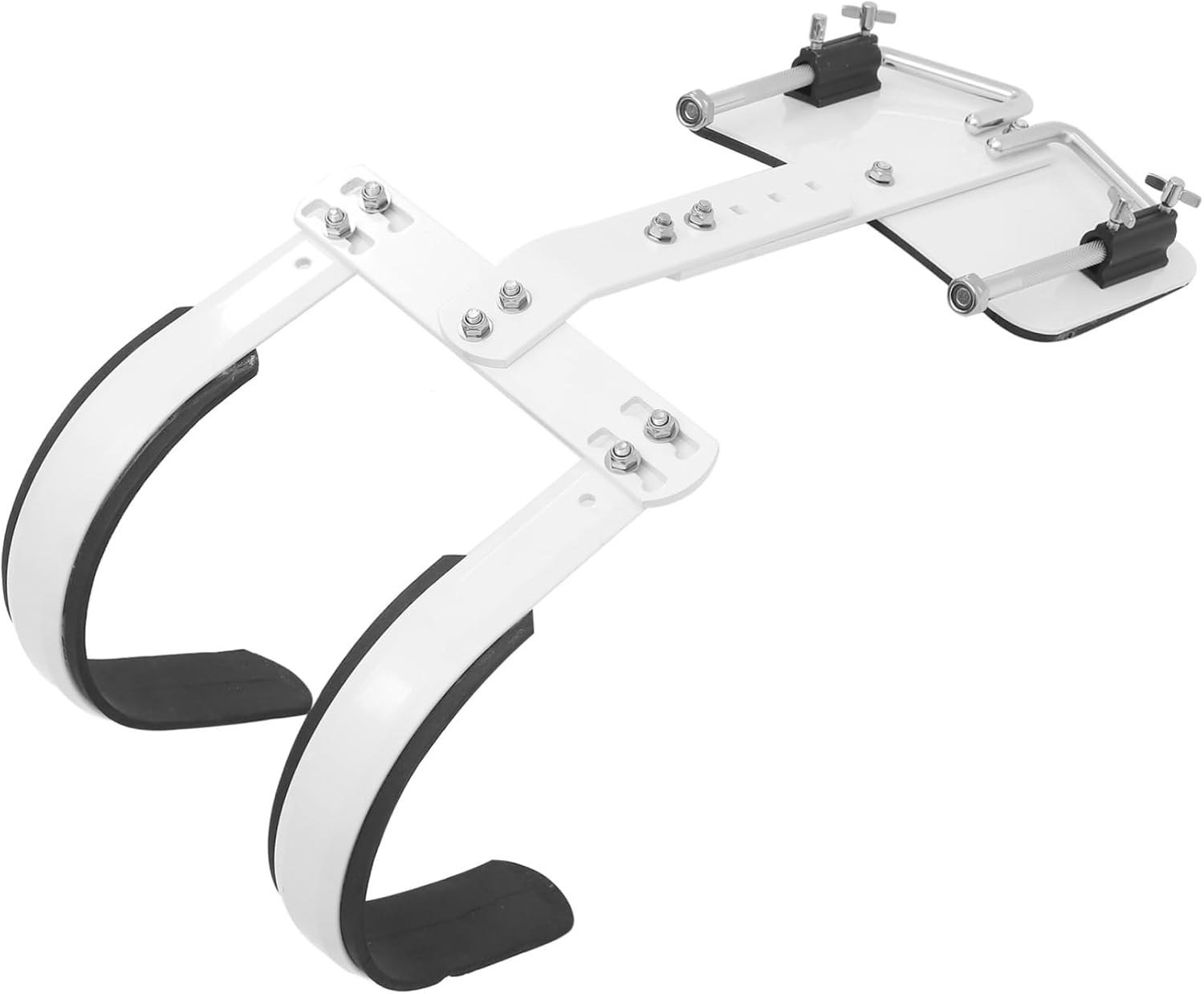 SUPVOX Adjustable Snare Drum Back Frame with Shoulder Strap White Snare Drum Holder and Accessories for Marching Bands Easy to Assemble Durable