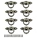 8 Piezas Anillo de Color Bronce Antiguo Tirador, Tiradores de anilla para Armario, Pomos Y Tiradores Vintage, 64mm*25mm, para Cocina, Sala de Estar, Dormitorio, Oficina (Bronce)