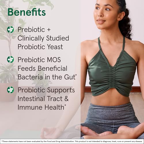 Image of Jarrow Formulas Saccharomyces Boulardii+MOS Probiotics for Digestive Health & Intestinal Tract Support-5 Billion CFU Per Serving-180 Delayed Release Caps - Probiotic+Prebiotic-180 Servings,(Pack of 2)