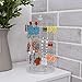 Ikee Design Acrylic Rotating 216 Pairs Earring Organizer, 4-Sided Spinning Jewelry Display Stand, Earring Holder, Perfect for Salon, Store, Clear Color