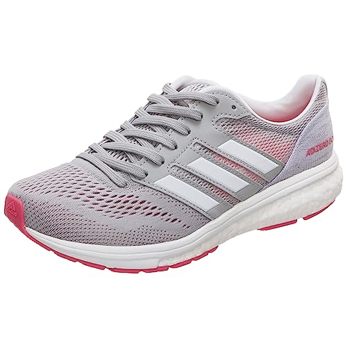 adidas Femme Adizero Boston 7 Wettkampfschuh Damen-Grau, Weiß Course Chaussures de compétition, Grey Two, 37 1/3 EU