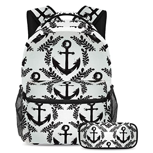 Sac à dos avec trousse assortie idéal pour les cours au lycée et à l'université pour adolescents